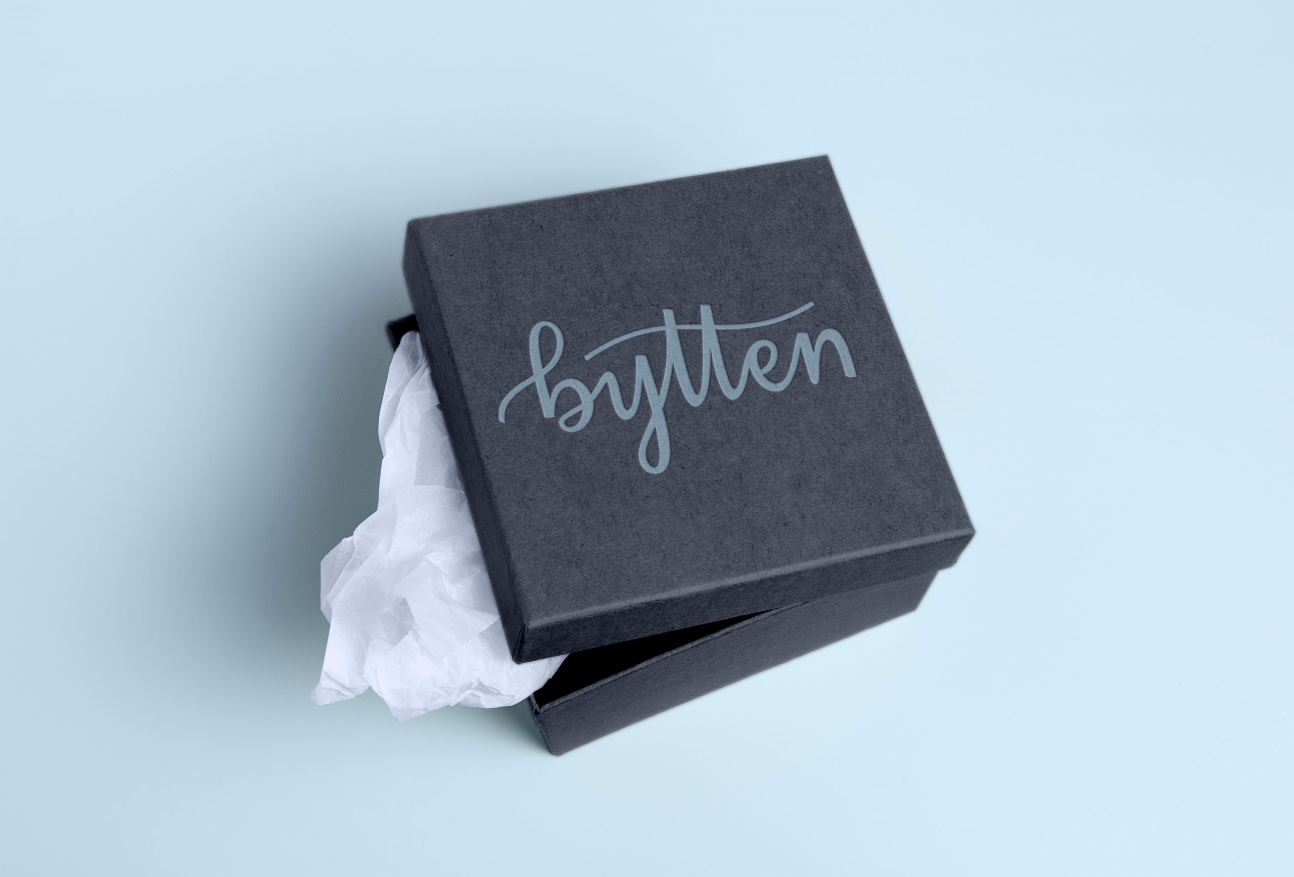 Jewelry box with embossed bytten logo