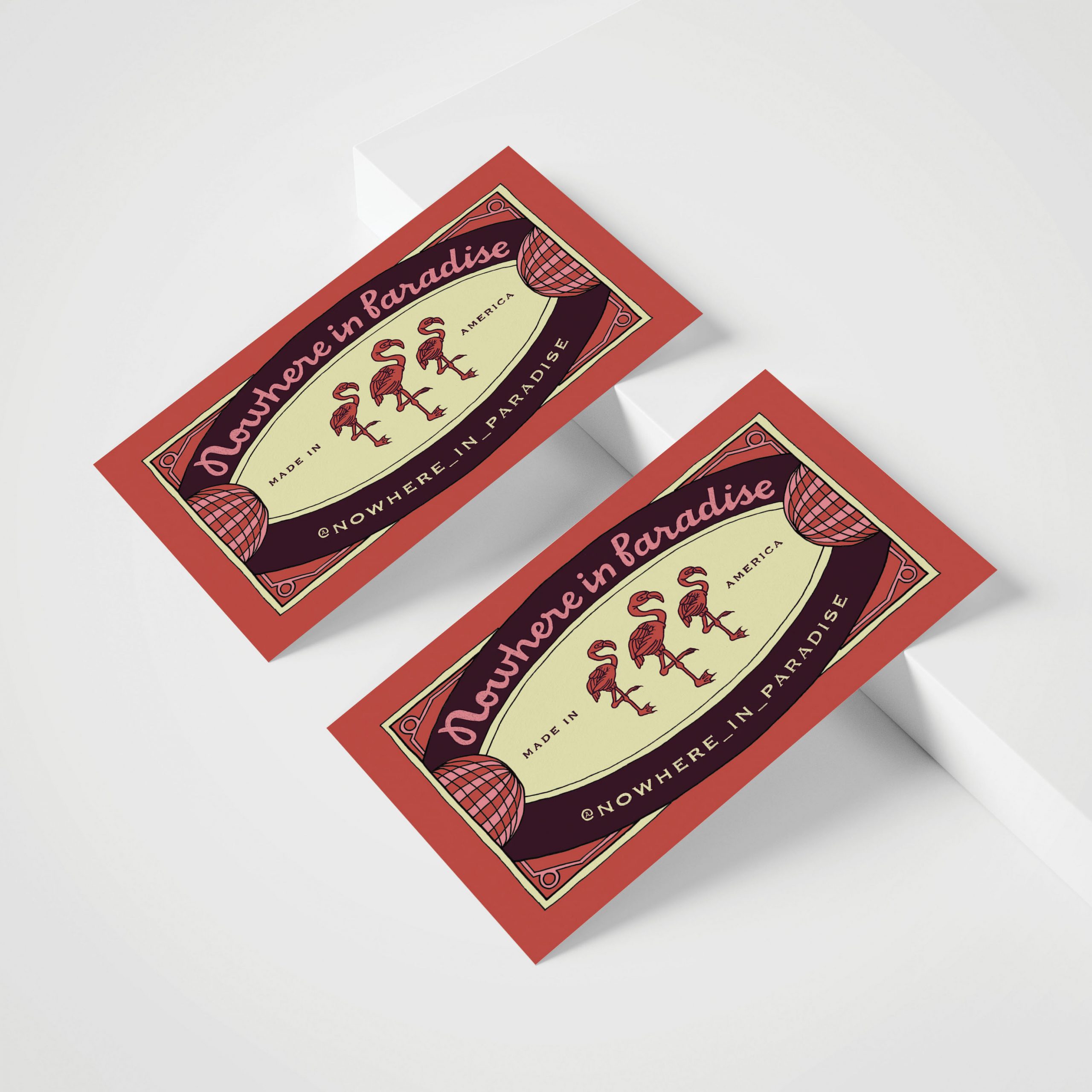 Nowhere in Paradise business cards