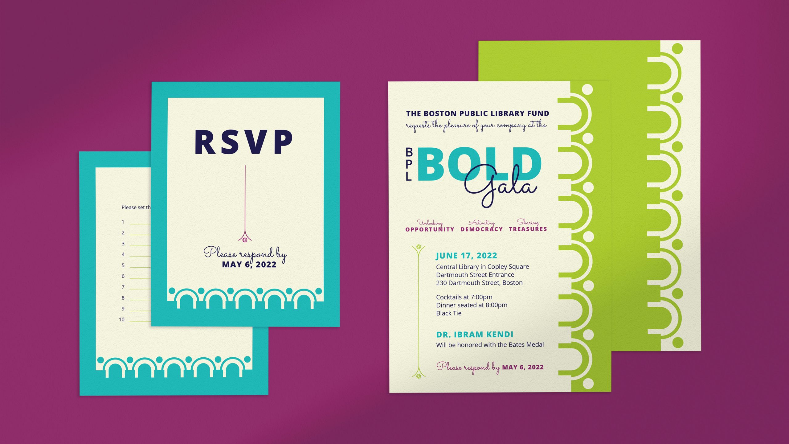 BPL Bold Gala Invitation Design