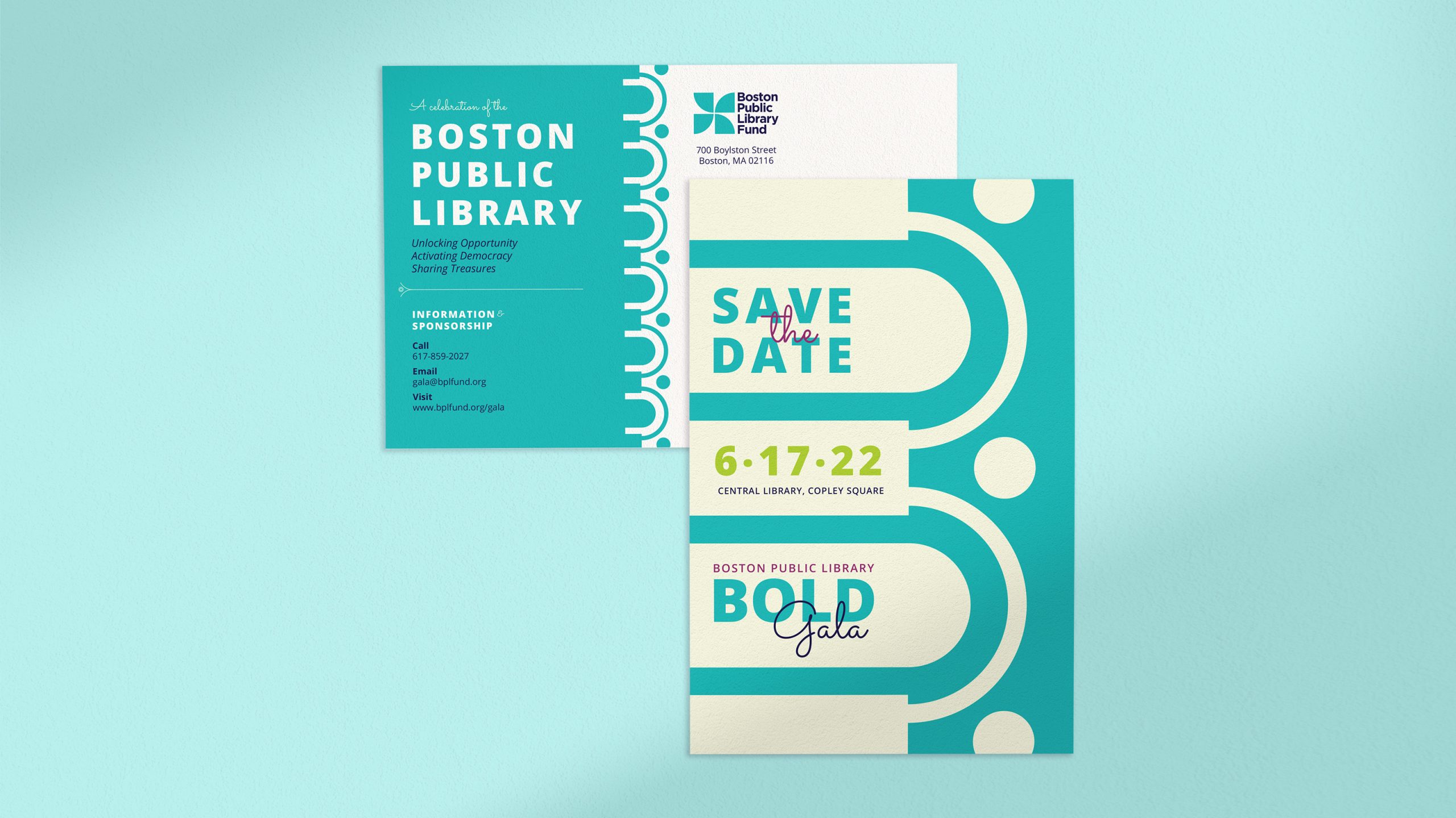 BPL Bold Gala Save the Date Design
