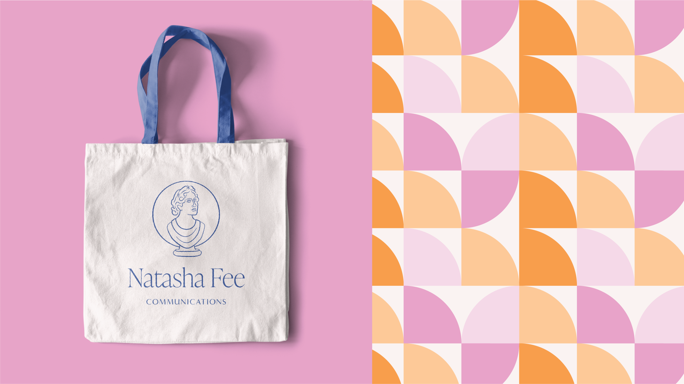 Natasha Fee Communications Brand Design – Tote Bag and Pattern